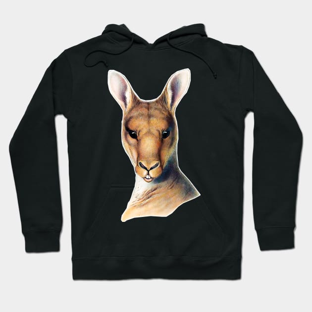 kangaroo Australia  lowland king Hoodie by Marccelus